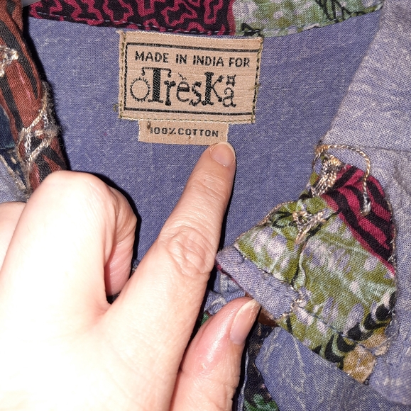 *HP* VINTAGE ELEPHANT THEMED PATCHWORK BOHO JACKET BY TRÈSKA | 3XL - Picture 2 of 5